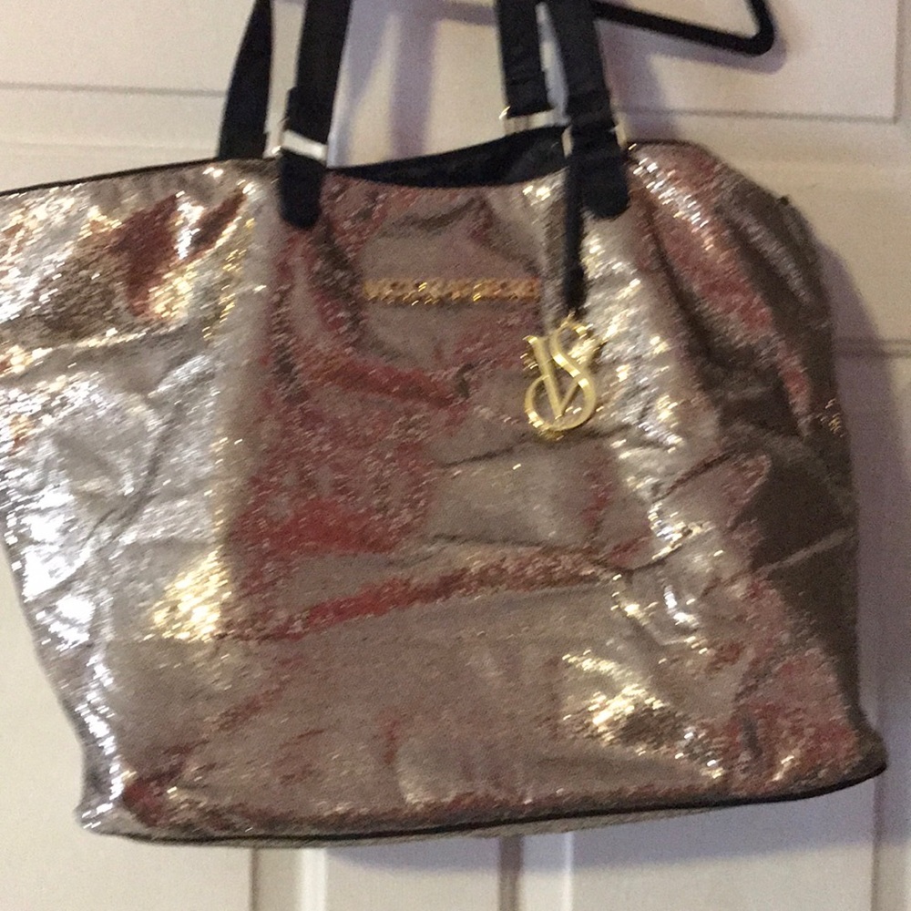 Gold Victoria’s Secret tote